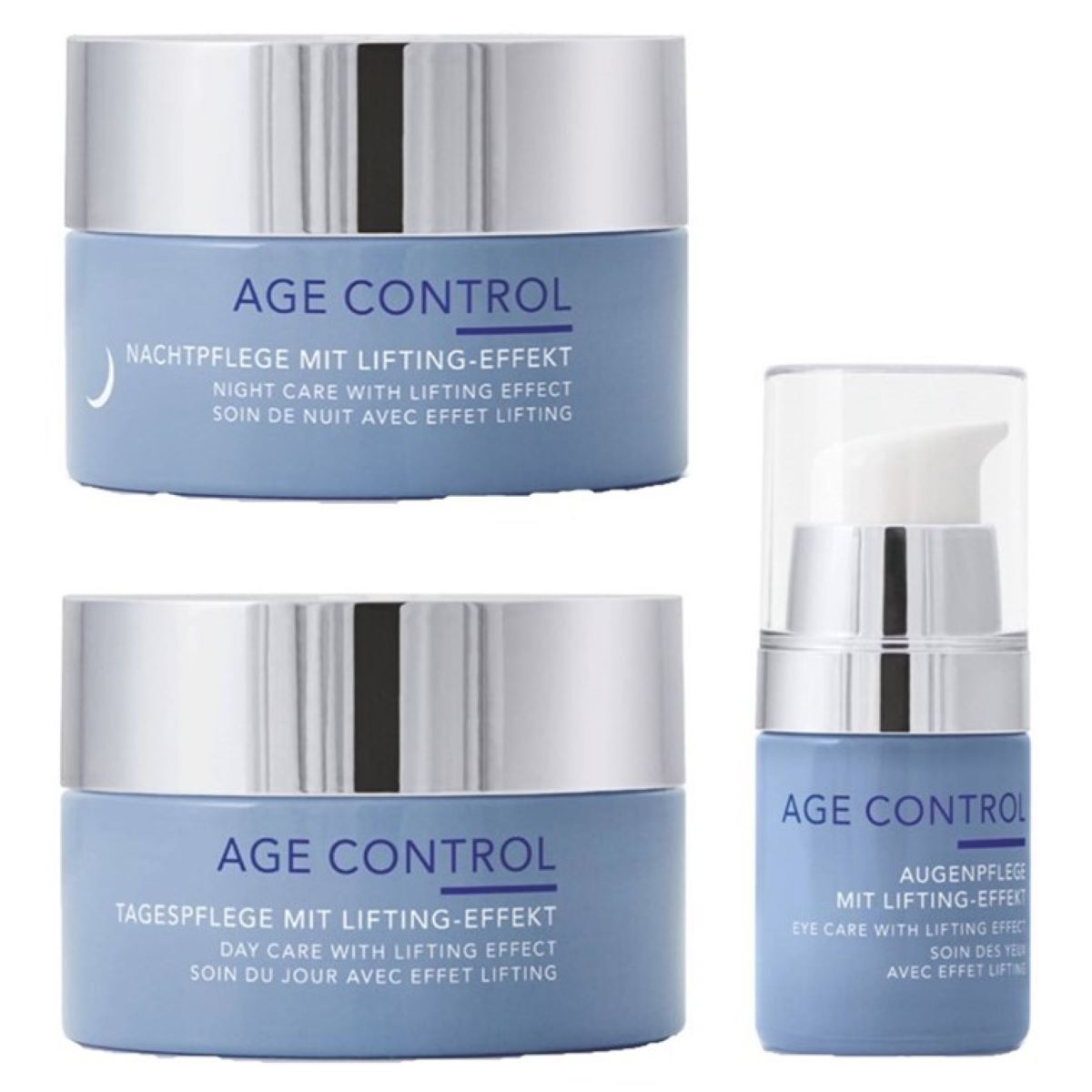 

Крем для лица age control tages-u. nachtpflege + augenpflege 3er set Charlotte Meentzen, количество 1 шт.