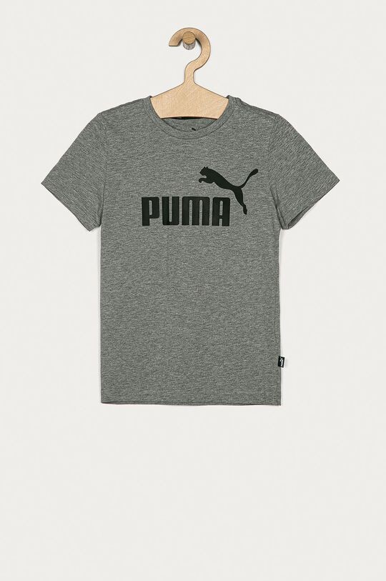 

Детская хлопковая футболка Puma, серый
