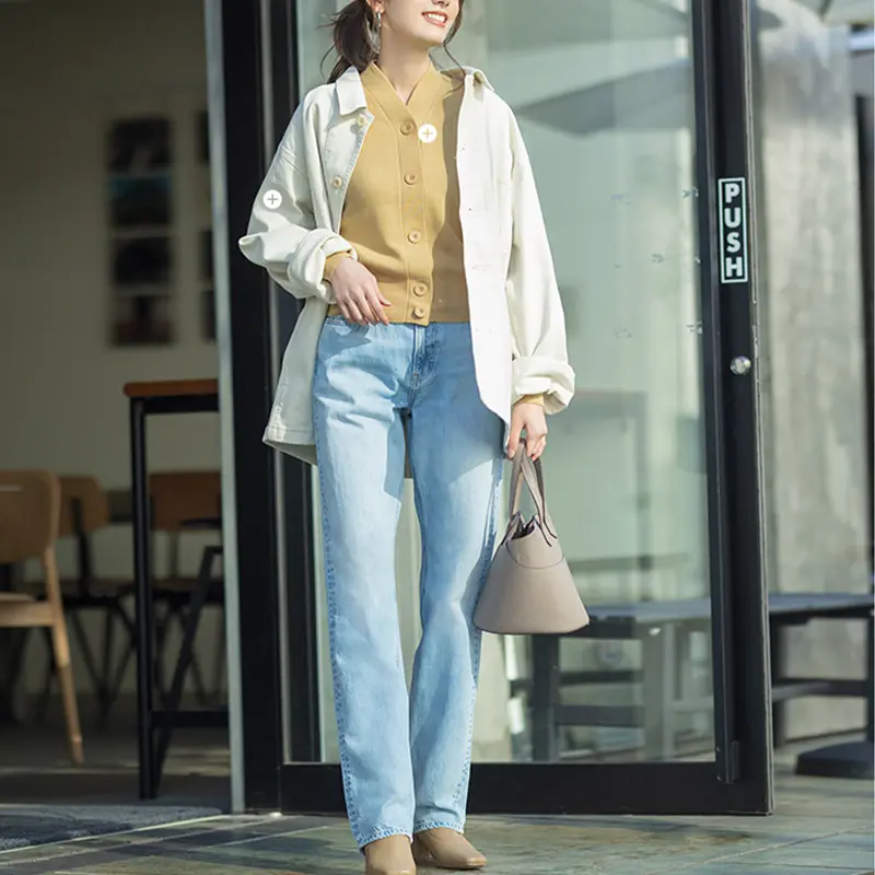 Джинсовая куртка унисекс UNIQLO, 01 молочно-белый — фото 3