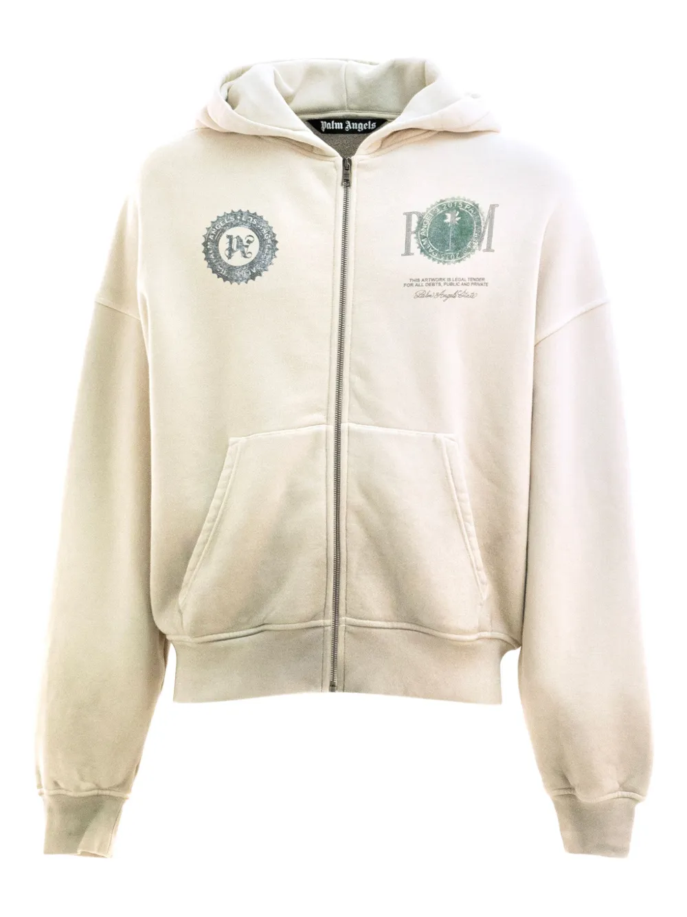 

Толстовка на молнии Palm Angels, нейтральный