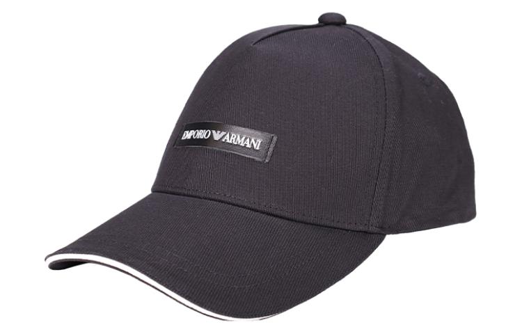 

Бейсболка с нашивкой и изогнутым козырьком Emporio Armani, черный