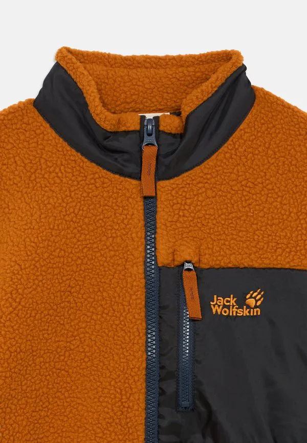 Легкая флисовая куртка lite curl fz k Jack Wolfskin, Autumn Leaves — фото 3