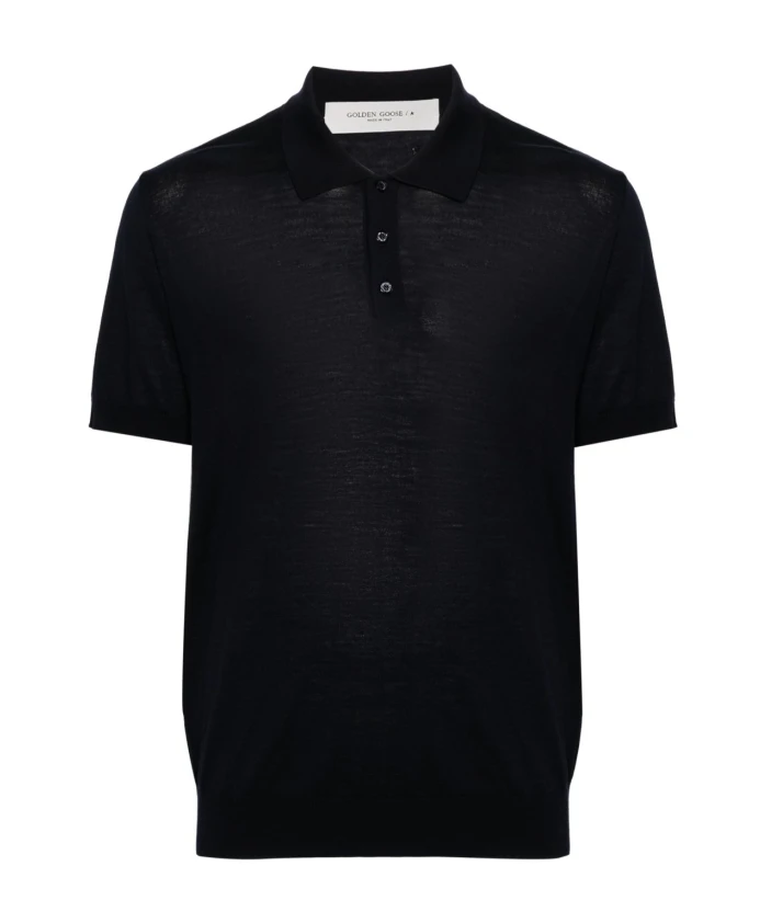 

Рубашка-Поло с коротким рукавом Golden Goose, синий