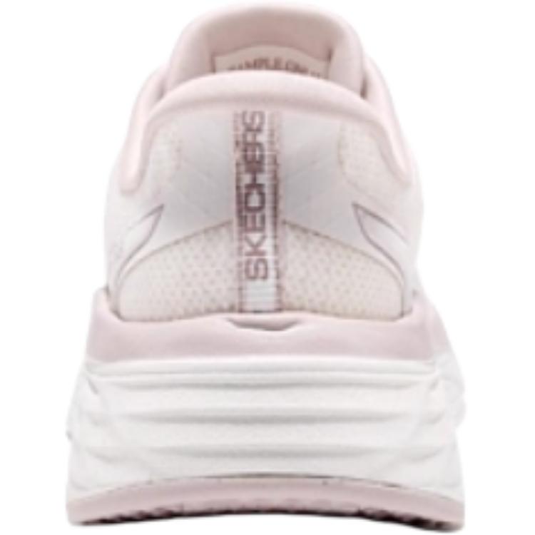 Кроссовки для бега SKECHERS GIRLS детские с низким верхом Skechers Kids, бежевый/розовый — фото 4