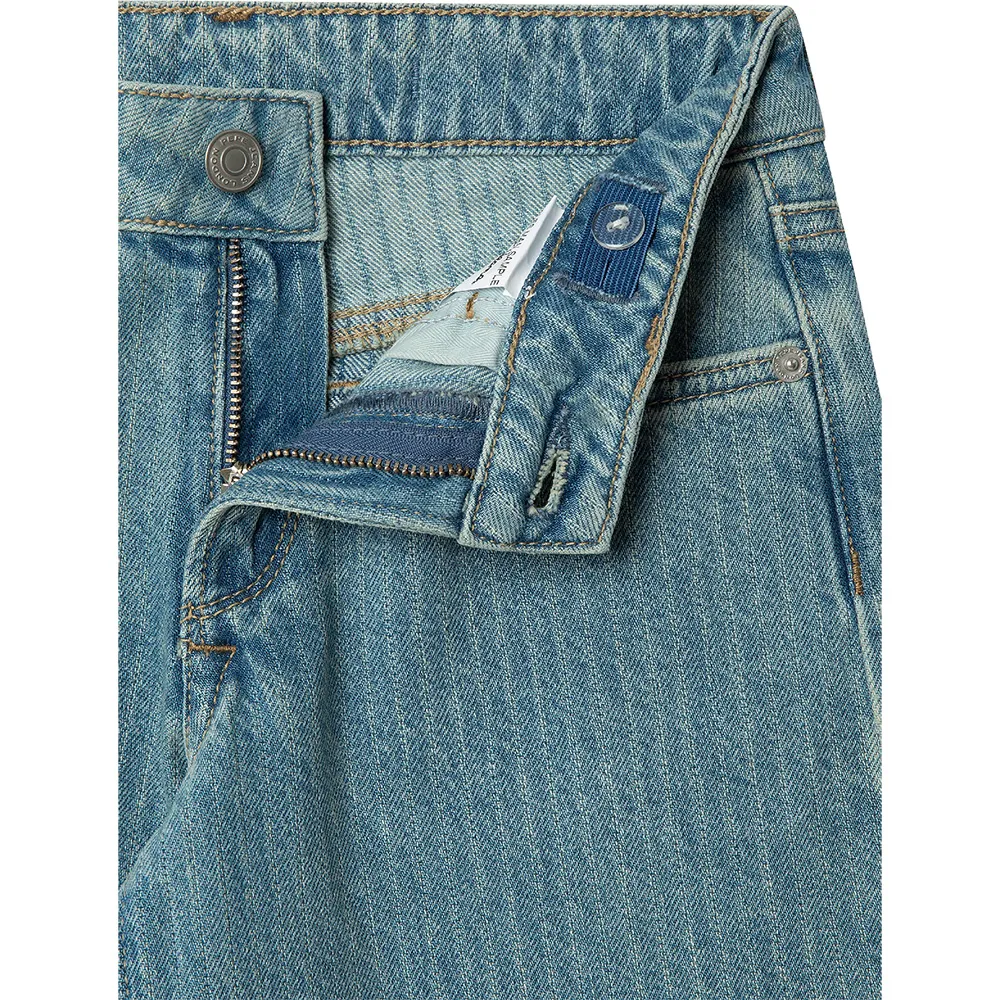 Джинсы Pepe Jeans Wide Leg Lexy Stripe с низкой посадкой, синий — фото 3