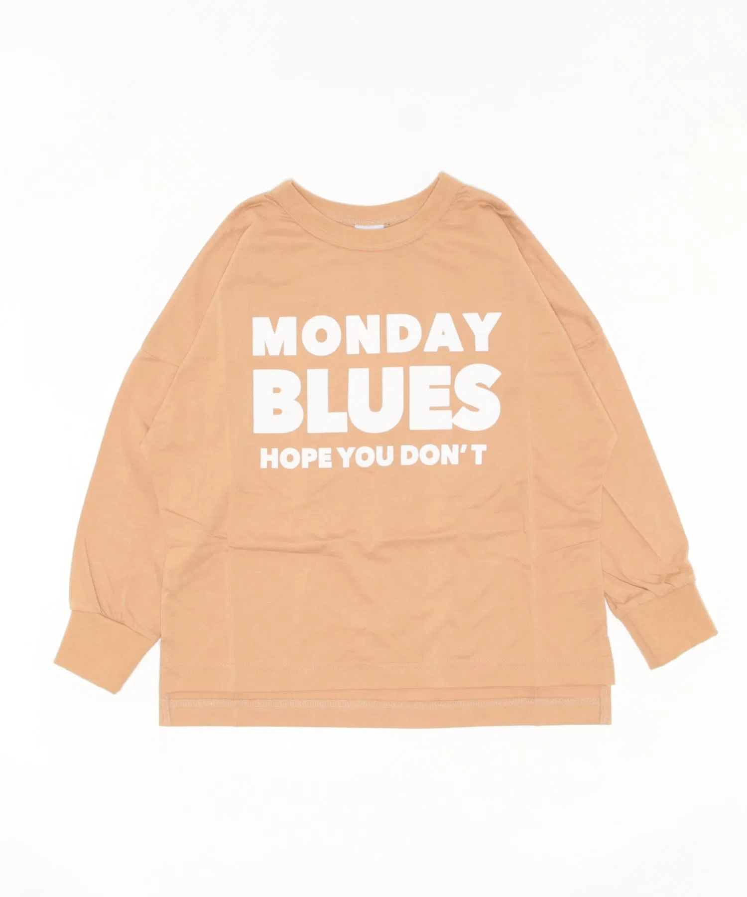 Детская футболка ALPHA LABEL MONDAY BLUES с логотипом бежевая