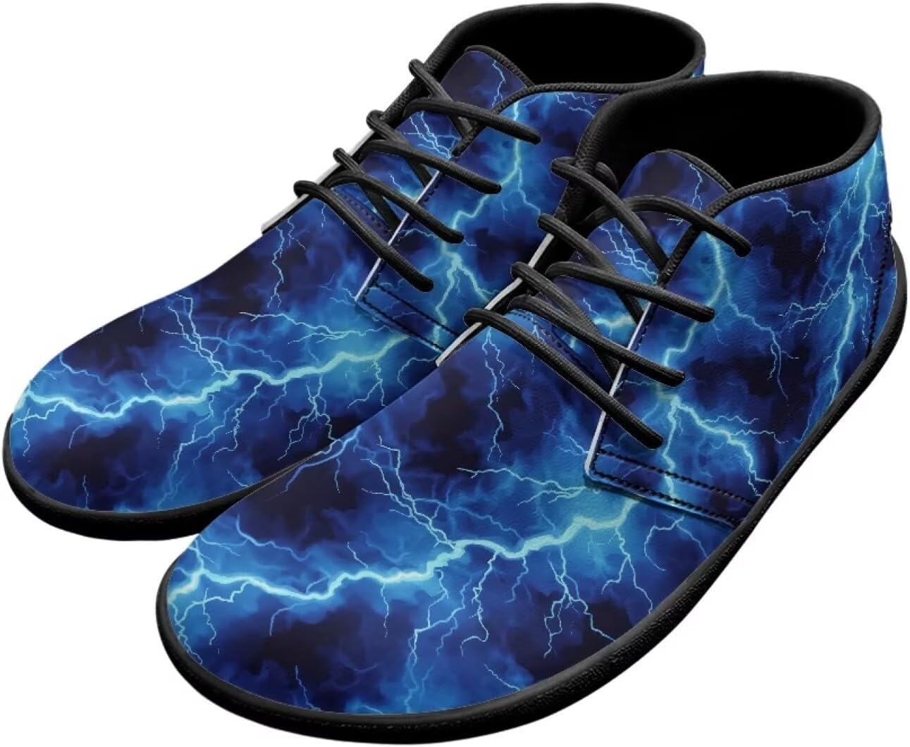 

Мужские баскетбольные кроссовки с низким верхом и принтом «Молния и пламя», шнуровка, спортивная обувь для тренировок для мальчиков Ecaestolph, синий