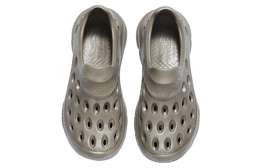 Фоамис Клоги Мужские Темно-Тауповые Skechers, Темно-Тауповый Умбра — фото 4