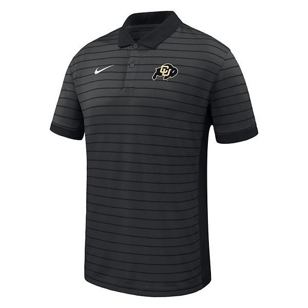 Мужская черная polo Colorado Buffaloes 2025 early season coaches sideline victory stripe performance Nike — фото 3