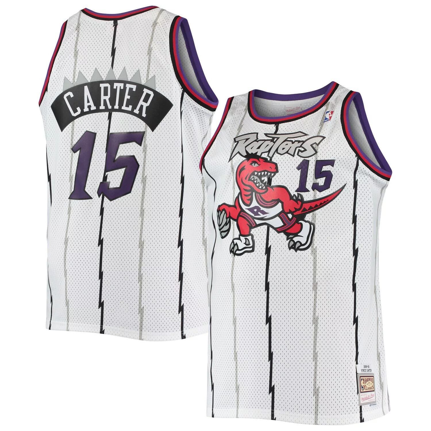 

Мужская белая майка Mitchell & Ness Vince Carter Toronto Raptors Big & Tall Hardwood Classics Swingman, Белый, Мужская белая майка Mitchell & Ness Vince Carter Toronto Raptors Big & Tall Hardwood Classics Swingman