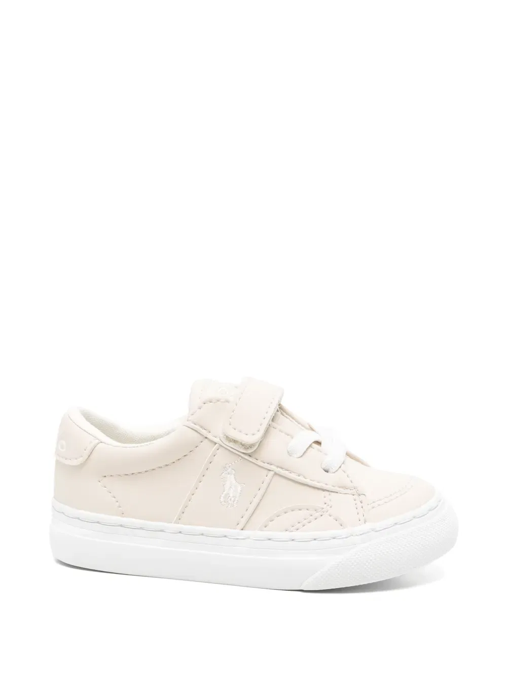 Кожаные кроссовки Ryley с ремешком на липучке Polo Ralph Lauren Kids, нейтральный