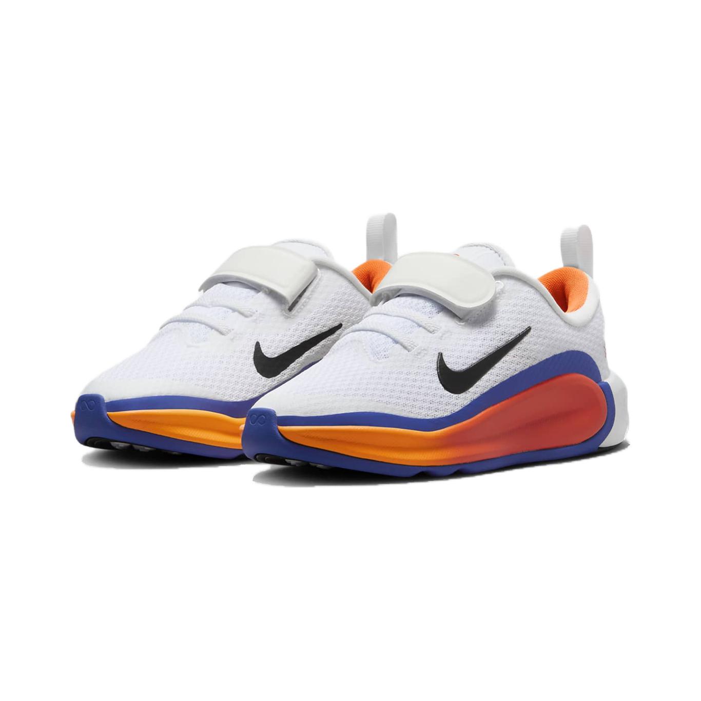 Беговые дышащие кроссовки Nike Infinity Flow для детей 3-7 лет бело-синие — фото 3