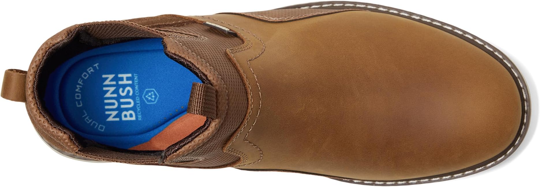 Ботинки Nunn Bush Men's Karnak Plain Toe Chelsea Boots Lightweight Comfortable Chukka, Tan — фото 2