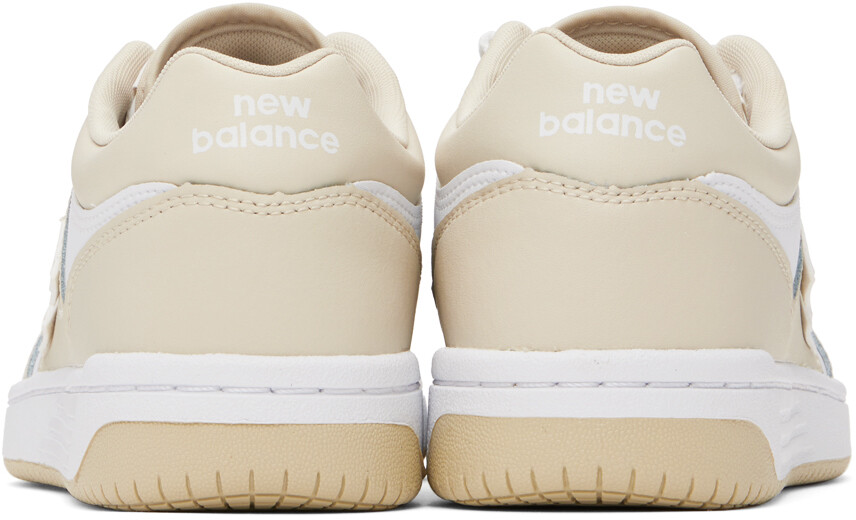 Бежевые и белые кроссовки 480 New Balance — фото 2