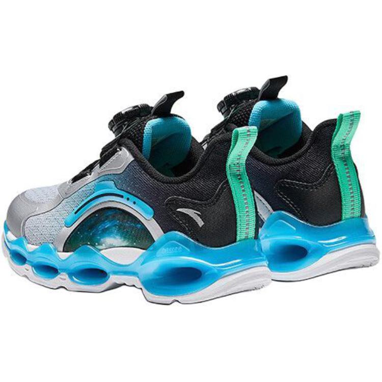 Antakids Детские кроссовки с низким верхом, устойчивые к износу и противоскользящие кроссовки серебристо-черного цвета для детей 3–7 лет — фото 4