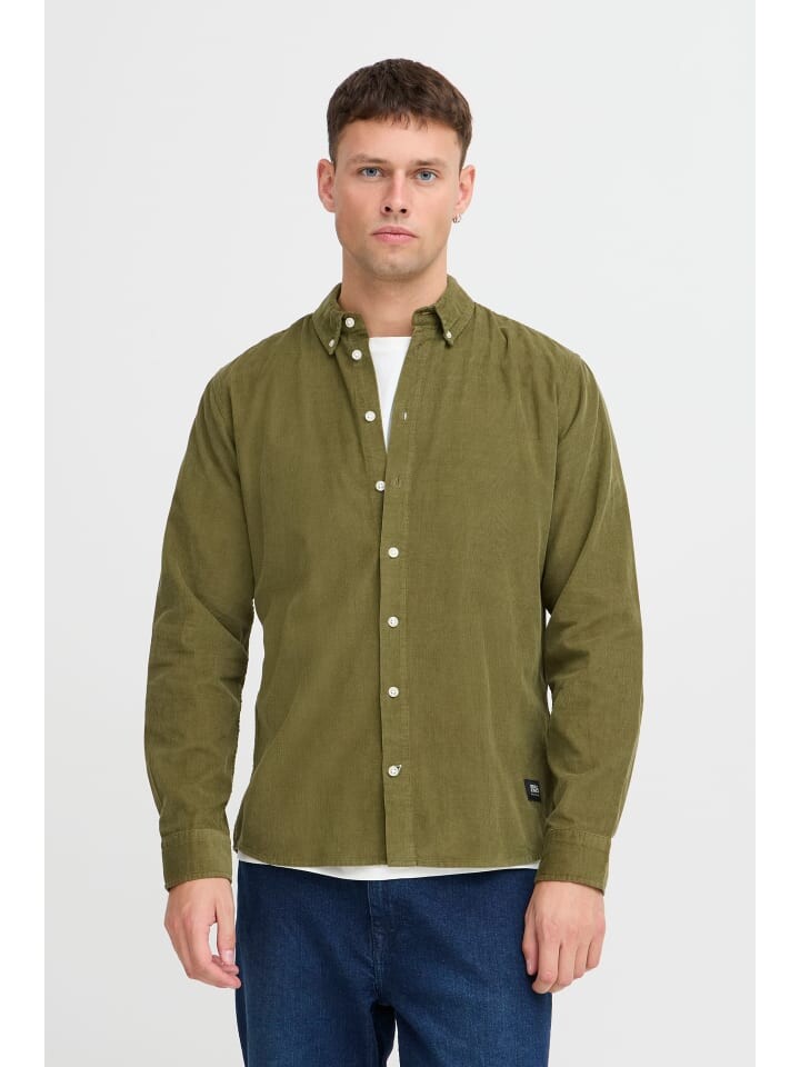 

Рубашка BLEND Langarmhemd BHShirt 20718193, зеленый