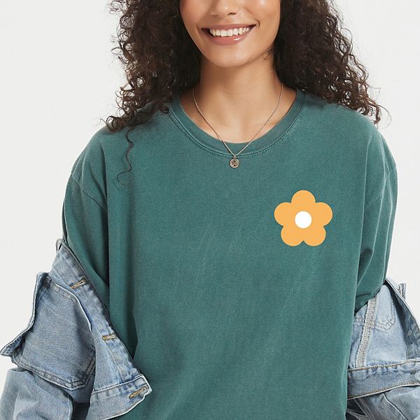 

Футболка с принтом Too much for you, окрашенная в готовом виде Simply Sage Market, Blue Spruce