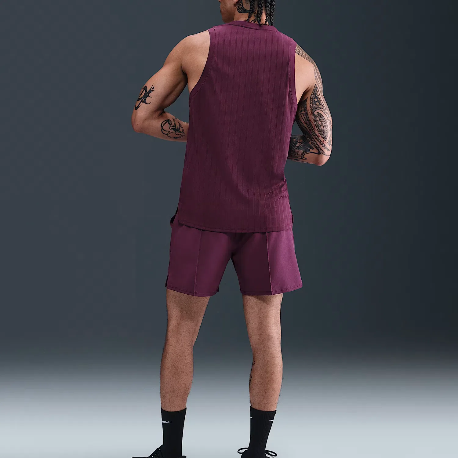 Теннисный топ Nike Court Slam Dri-FIT Adv бордовый — фото 3