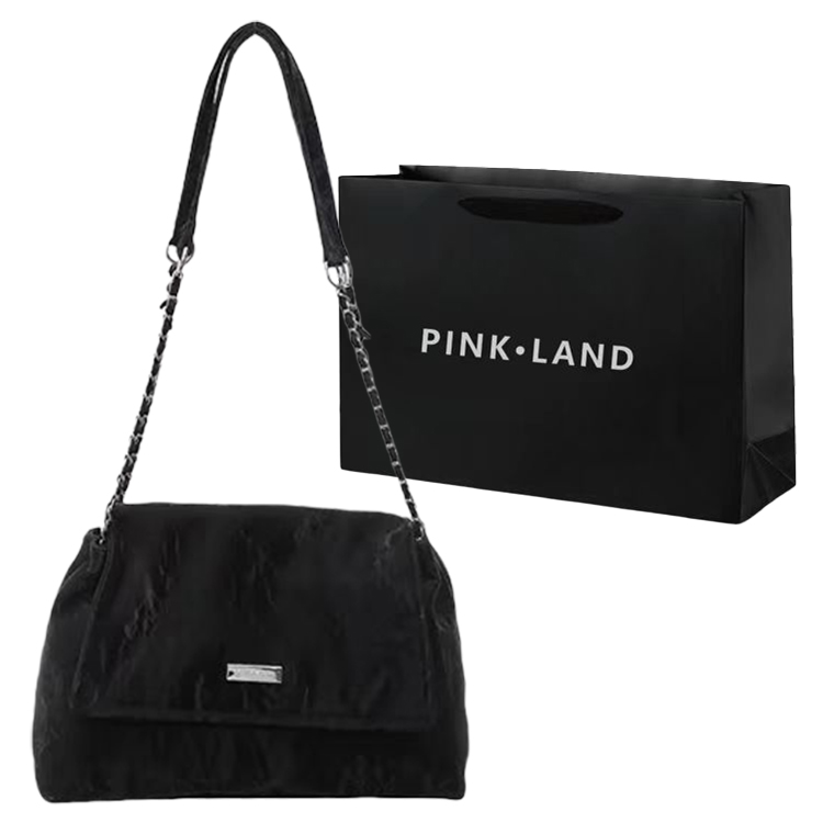 

PINK·LAND Женская сумка через плечо из искусственной кожи, цвет: черный/бежевый/серый/розовый/хаки