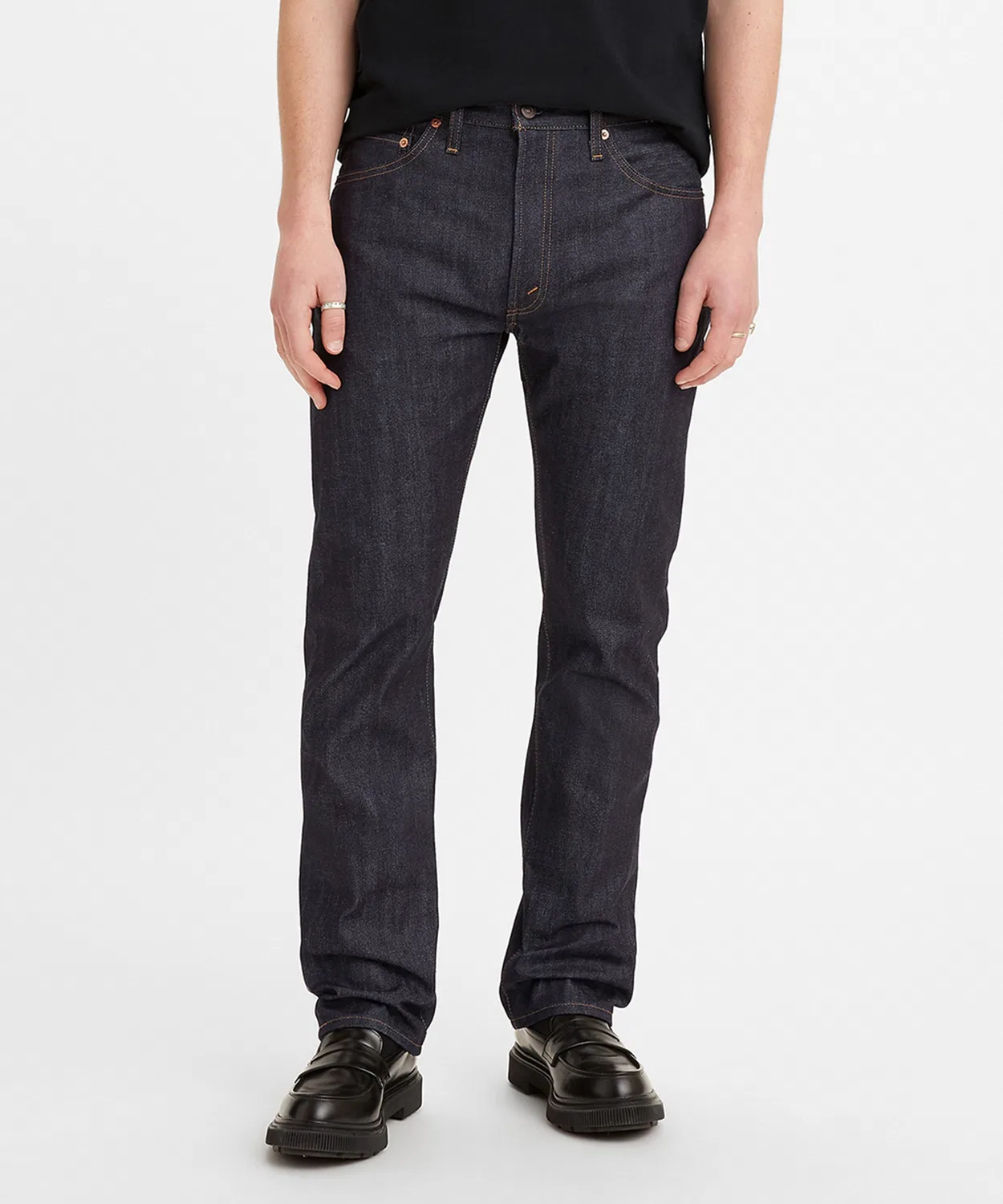 Джинсы винтажные slim fit Levi's Vintage Clothing 505 1967, дарк индиго