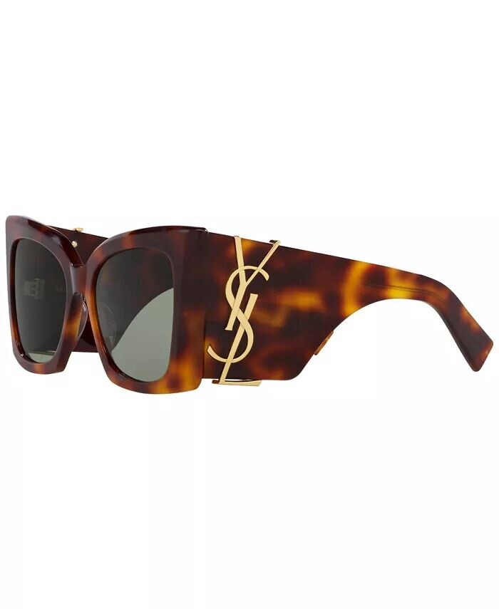 Женские солнцезащитные очки Blaze, SL M119 Saint Laurent, коричневый — фото 3