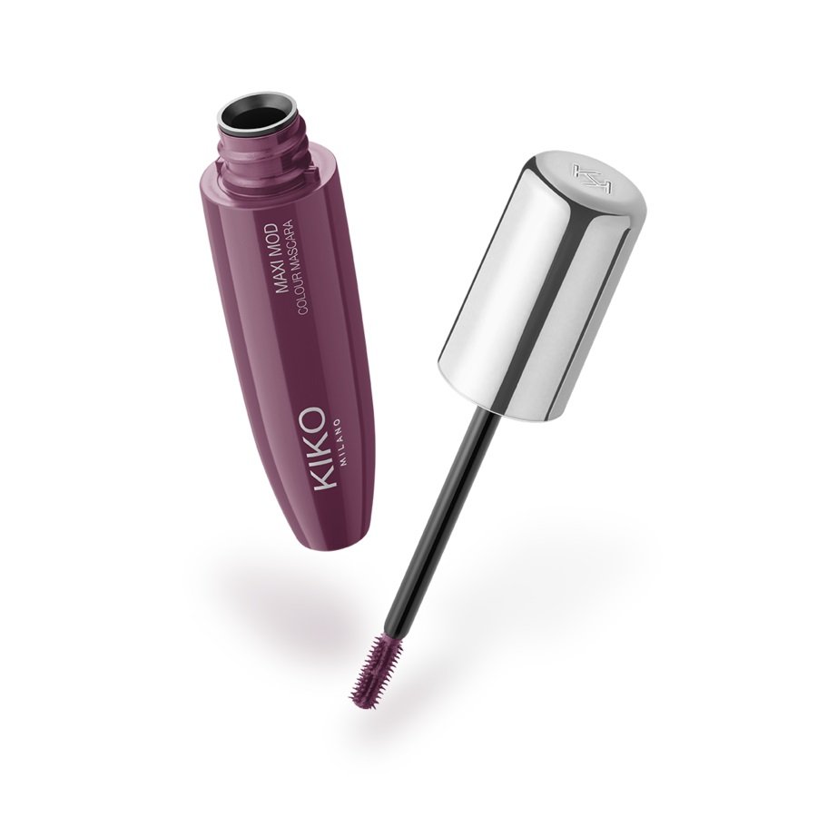 KIKO Milano, Maxi Mod Colour Mascara цветная тушь для ресниц с маленьким аппликатором для максимального объема, 03 Plum, 12 мл — фото 3