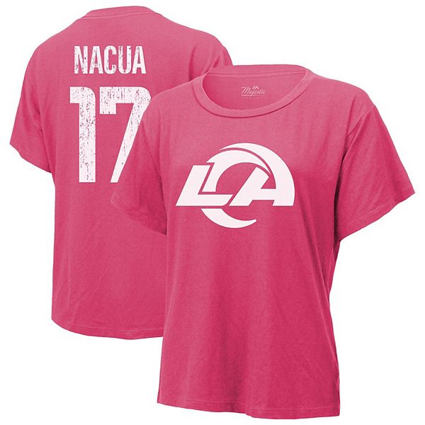

Женская футболка puka nacua pink los angeles rams с именем и номером Majestic Threads, Розовый, Женская футболка puka nacua pink los angeles rams с именем и номером Majestic Threads