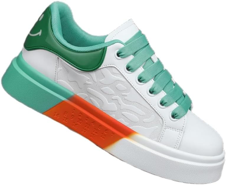 

Мужские повседневные спортивные кроссовки - дышащие кроссовки на шнуровке с низким верхом, подходят для повседневной носки, школы, бега на открытом воздухе и на все сезоны Hoalox, зеленый