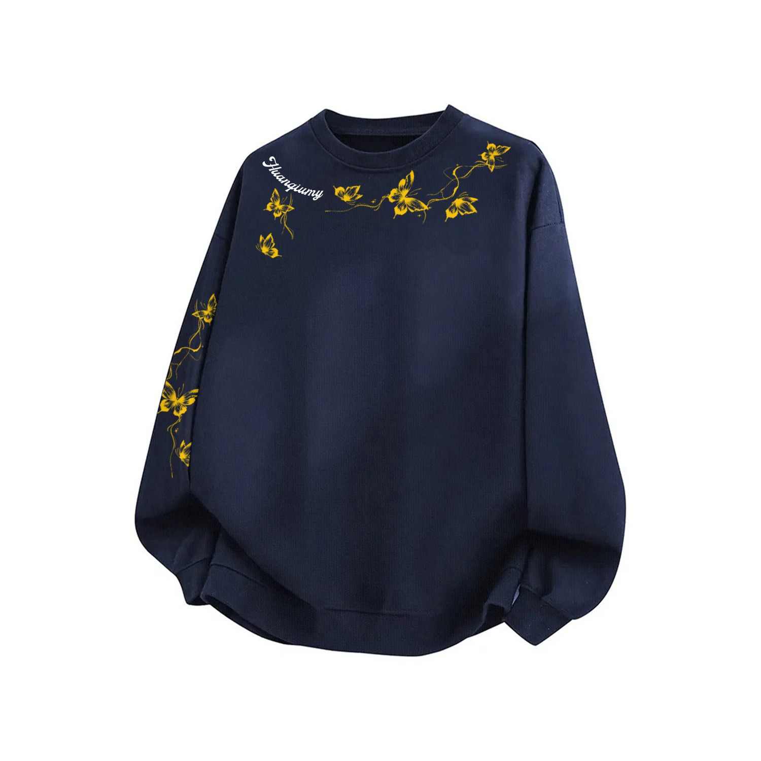 

Свитшот Unisex Crew Neck Moderate Heavyweight HUANQIU, темно-синий