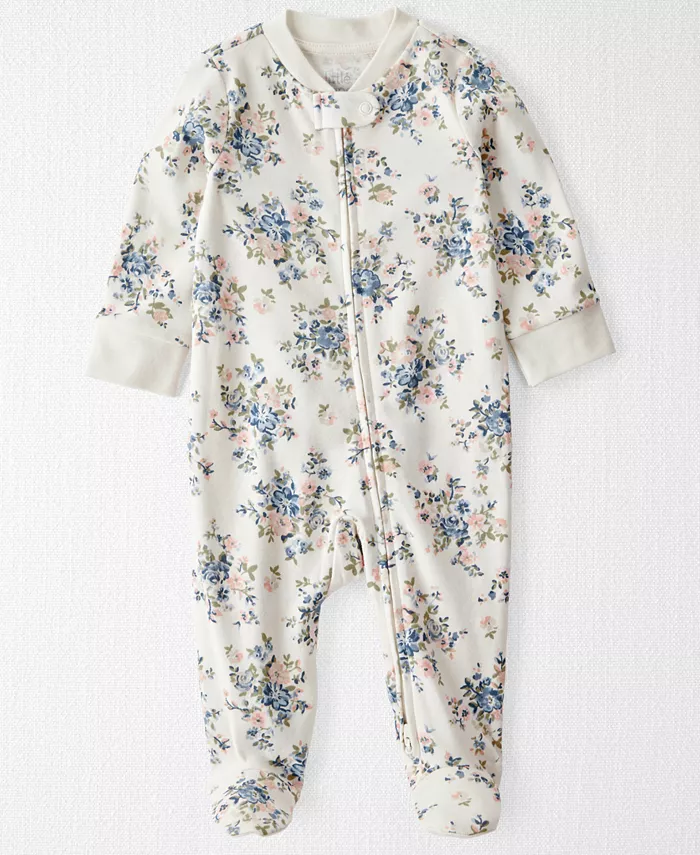 

Детская пижама с ножками из органического хлопка Carter's, слоновая кость/кремовый