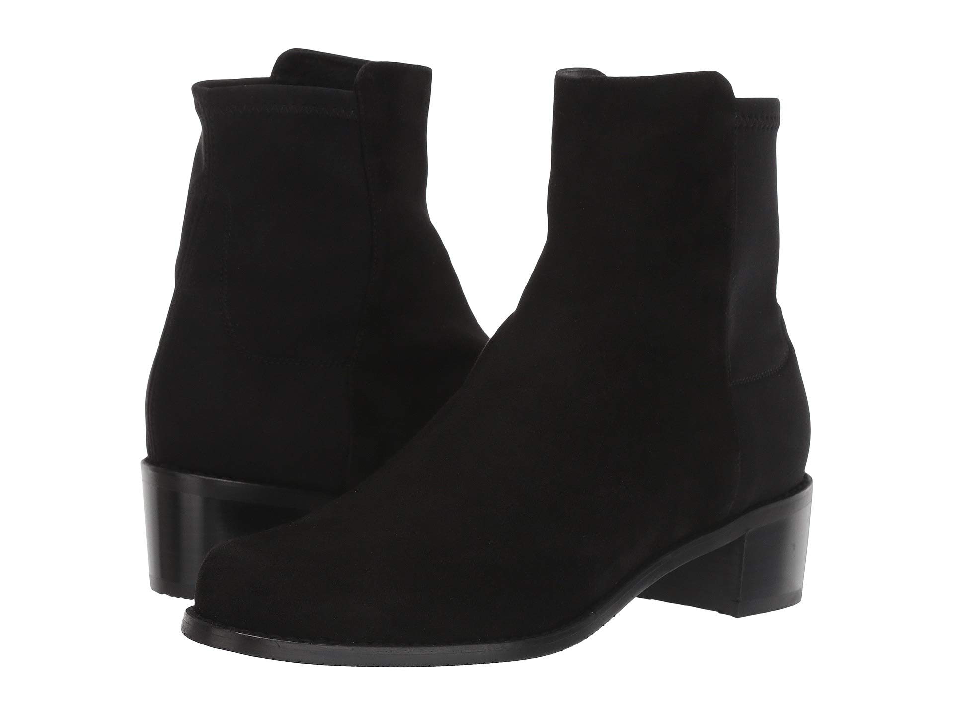 Ботинки Stuart Weitzman Easyon Reserve Bootie, Black Suede/Stretch Gabardine