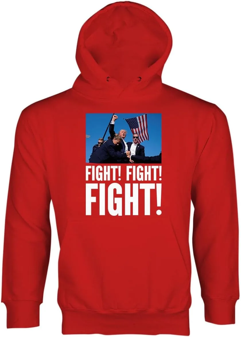 

LIBBY'S BENCHMARK27 DESIGNS Trump Fight Hoodie Fist Pump Take America Back