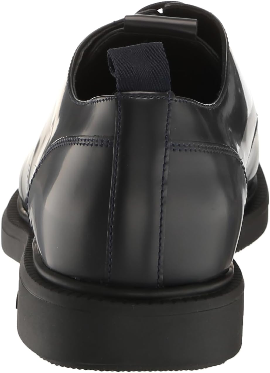 BOSS Мужские кожаные дерби Larry Brush Off, Deep Sea Blue — фото 3
