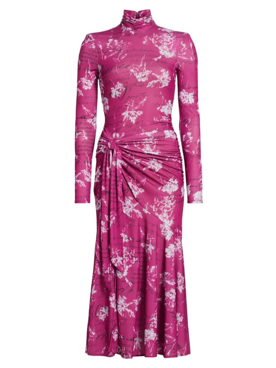 

Теплое платье-миди Carnation Johnson Cinq à Sept, цвет Pink Multicolor