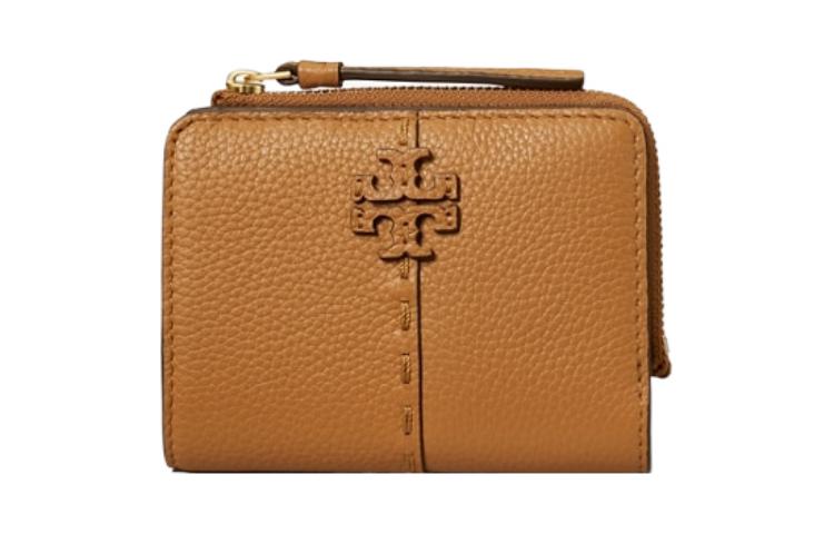 

Tory Burch Кошелек для монет McGraw Litchi Grain Leather Coin Purse Wallet, стандартный женский, коричневый