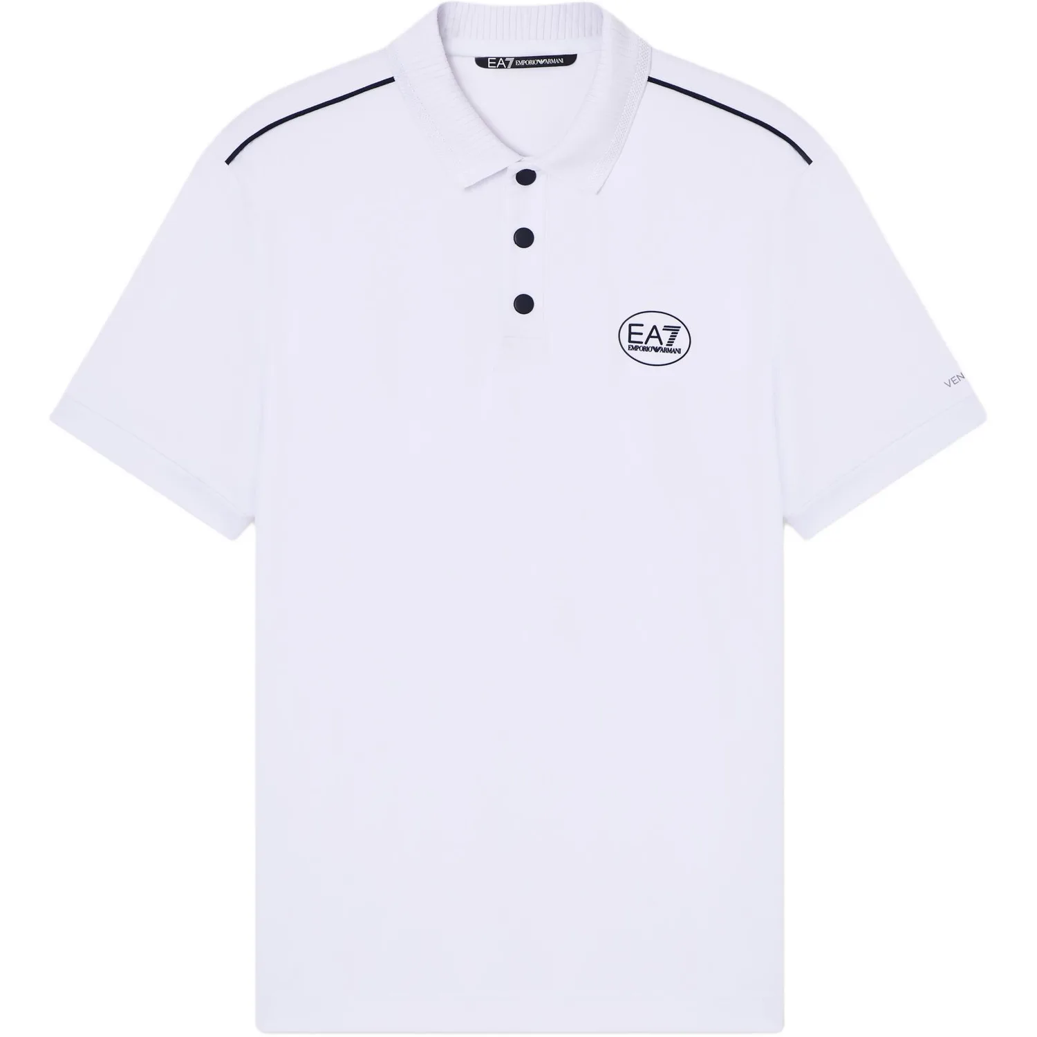 Футболка-поло EA7 SS26 мужская EMPORIO ARMANI, белый