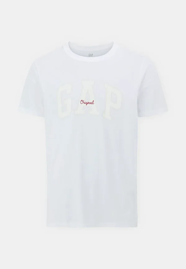 Мягкая футболка на каждый день с оригинальным принтом в виде арки. Gap, Optic White — фото 4