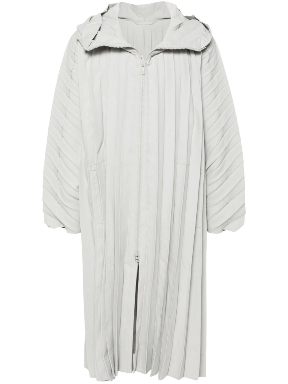 

Homme Plissé Issey Miyake длинное плиссированное пальто Edge, серый