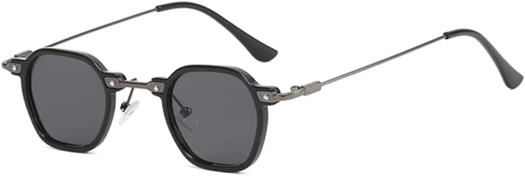 

Солнцезащитные очки с защитой UV400 | Компактная панк-оправа с металлическими дужками | Для женщин и мужчин, для занятий спортом на открытом воздухе и вождения DSVIGF, Black Gray