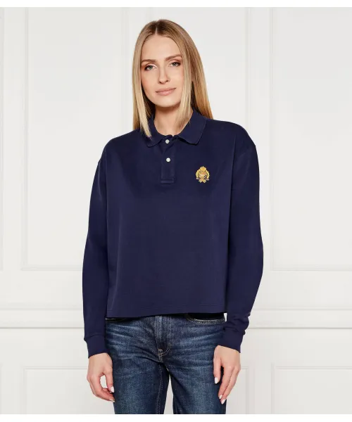 

Футболка поло Cropped fit Polo Ralph Lauren, синий