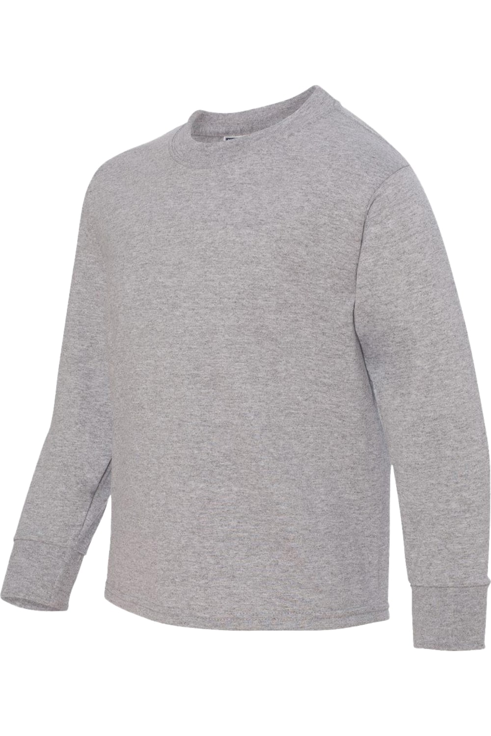 Футболка JERZEES Dri-Power Youth с длинным рукавом 50/50, цвет athletic heather — фото 3