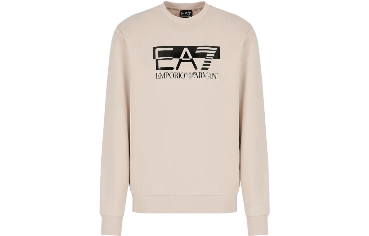 EMPORIO ARMANI Толстовка EA7 для мужчин светло-хаки — фото 3
