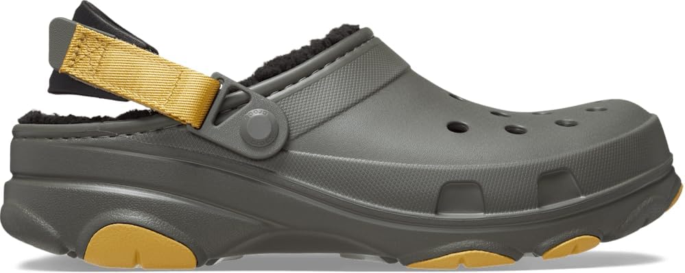 Кроксы для взрослых с подкладкой и регулируемым ремешком на пятке Crocs, оливковый — фото 2