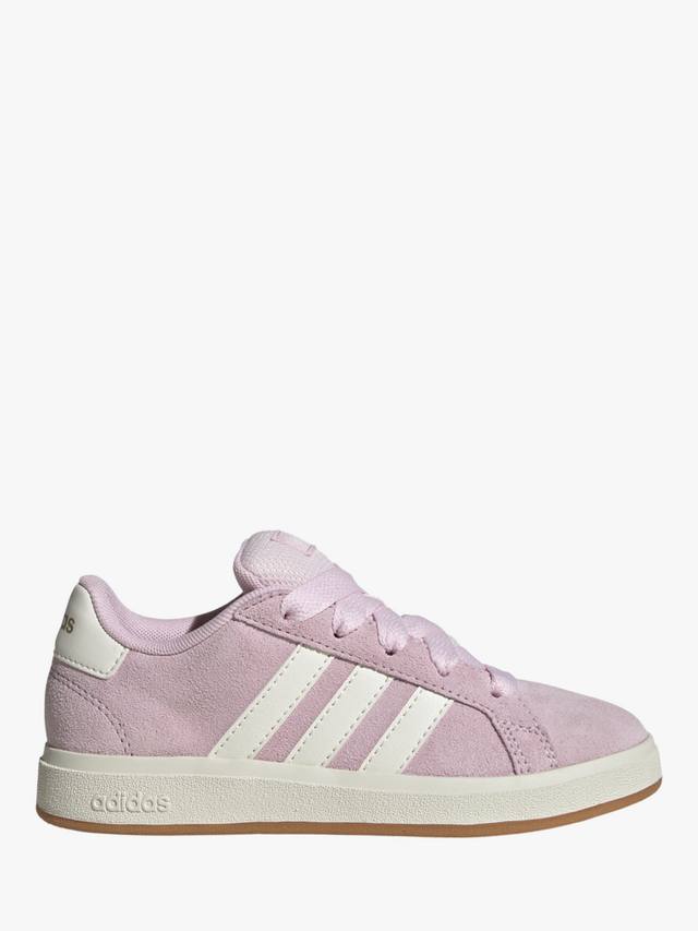 

Детские кроссовки Grand Court на шнурках adidas, Pink/Off White