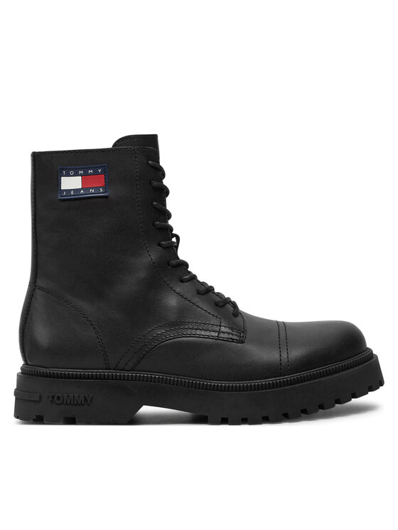

Ботинки на шнуровке EM0EM01471 Tommy Jeans, черный