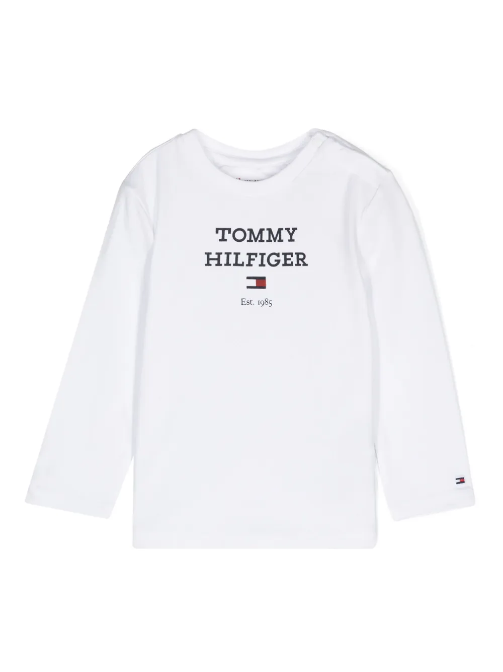 

Лонгслив с логотипом Tommy Hilfiger Junior, белый