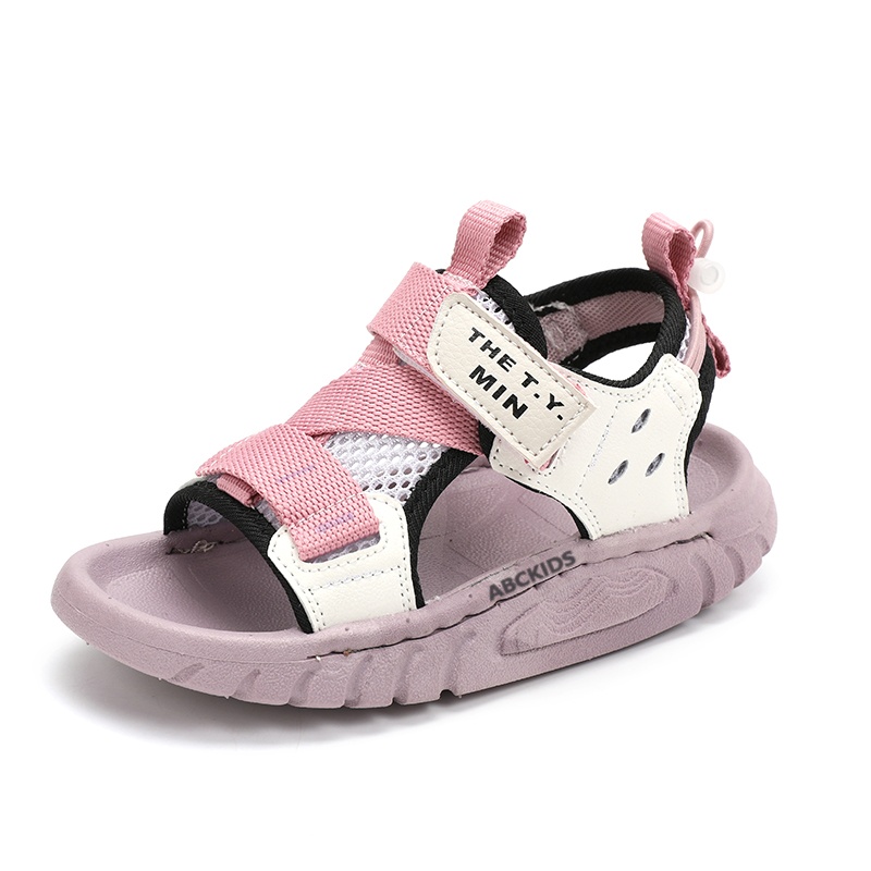 

Сандалии детские, легкие, износостойкие, с амортизацией, низкие ABC KIDS, фиолетовый