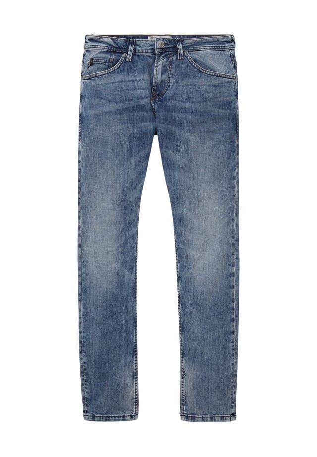 

Узкие хлопковые джинсы Denim Tom Tailor, синий