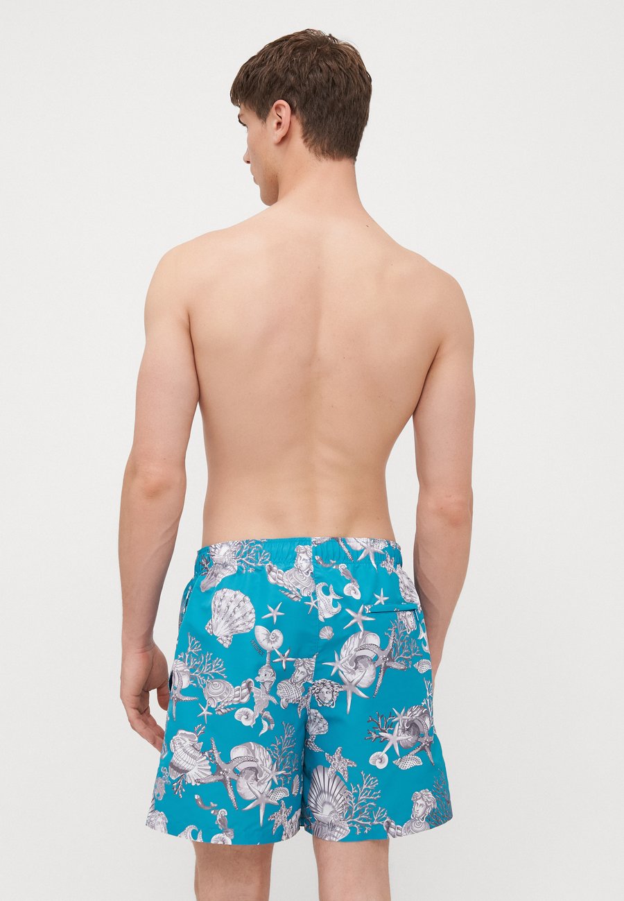 Шорты для плавания Versace SWIM GOLFO LAVACANZA ALL OVER, Dark Sea Green/Silver Grey/Blue — фото 3