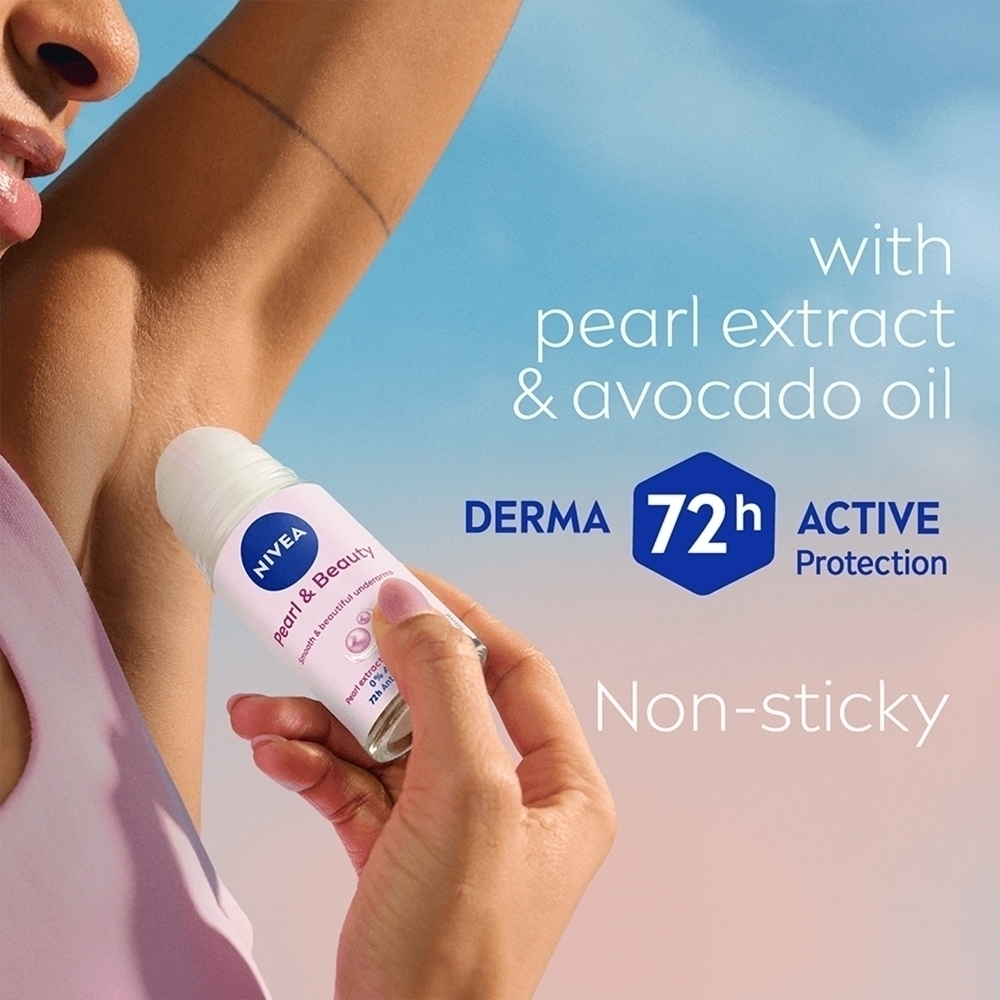 Шариковый антиперспирант Pearl & beauty для женщин Nivea, 48h 50 мл — фото 4